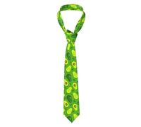 LaBuyGVT Cravate fine fantaisie en polyester pour homme Motif avocat Vert