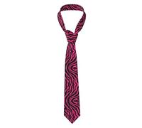 LaBuyGVT Cravate pour homme Imprimé léopard Zebra Ti-ger - Élégant et polyester pour le travail quotidien et les occasions spéciales Noir