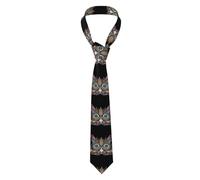 LaBuyGVT Cravate tendance pour homme - Hibou dans un totem indien africain imprimé pour fête de mariage, affaires, réunion formelle, cadeau d'anniversaire