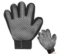LABUYI 1 Pièces Gant Chat Brossage,Gant Brosse Chat,Gant Poil Chat,Gant pour Chat,Gant De Brosse De Toilettage,Gants De Toilettage pour Animaux,Gant Toilettage pour Chat, Chien, Lapin et Cheval,Noir