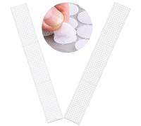 LABUYI 1200 Capsules Scratch,600 Paires Scratch autocollant 10mm,Scratch autocollant rond,Pastille scratch autocollant,Scratch adhésif (Blanc)