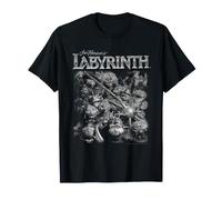 Labyrinth Black and White Characters with Logo Fantasy Movie T-Shirt