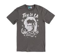 Labyrinth Jareth Tra La La Christmas Charcoal T Shirt