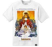 Labyrinth Movie Poster T Shirt (S-3XL) David Bowie Jim Henson Dark Crystal (S...