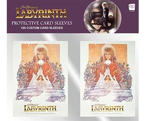 Labyrinth Premium Card Sleeves | 100 Card Protector Sleeves | 64mm x 89mm Sleeves Fit Standard Size Playing Cards & Collector Cards | Cardsleeve Back Artwork Featuring Artworks from Labyrinth Film