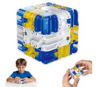 Labyrinthe 3D avec boule - Cube magique - Abyrinthe à billes à partir de 8 ans - Soulage le stress - Jouet d'entraînement cérébral - Cadeau pour la concentration et la logique (7 cm)