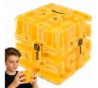 Labyrinthe 3D Casse-tête Cube - Jouet D’entraînement Cérébral Passionnant, Stimule la Logique et la Concentration | Adapté pour École, Salle d’Attente, Célébration de Vacances (Yellow)