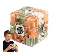 Labyrinthe 3D Casse-tête Cube - Jouet D’entraînement Cérébral Passionnant, Stimule la Logique et la Concentration | Adapté pour École, Salle d’Attente, Célébration de Vacances (Pink)