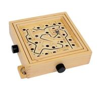 3461 Le Labyrinthe en Bois: c‘est Un défi pour des nerfs forts et des Mains calmes. Une Version Compact avec la Destination au Centre, Emballage: Carton de Couleur imprimé.