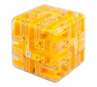 Labyrinthe à billes (grand jaune)