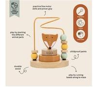 Labyrinthe a perles en bois - Mr Fox - trixie Marron G