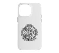 Labyrinthe Ancien Labyrinthe sacré Symbole Ligne Art Coque pour iPhone 14 Pro Max