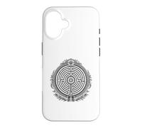 Labyrinthe Ancien Labyrinthe sacré Symbole Ligne Art Coque pour iPhone 16