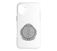 Labyrinthe Ancien Labyrinthe sacré Symbole Ligne Art Coque pour iPhone 16 Plus