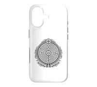 Labyrinthe Ancien Labyrinthe sacré Symbole Ligne Art Coque pour iPhone 17