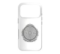 Labyrinthe Ancien Labyrinthe sacré Symbole Ligne Art Coque pour iPhone 17 Pro