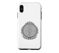 Labyrinthe Ancien Labyrinthe sacré Symbole Ligne Art Coque pour iPhone XS Max