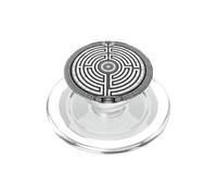 Labyrinthe Ancien Labyrinthe sacré Symbole Ligne Art PopSockets PopGrip pour MagSafe