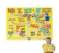 Labyrinthe Couleurs Et Nombres | Outil d'apprentissage Précoce pour La Pensée Logique,Jeu Éducatif pour Compter Les Nombres avec Perles | pour Filles Garçons 3 Ans et Plus Salle de Classe Maison