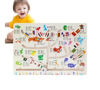 Labyrinthe Couleurs Et Nombres | Outil d'apprentissage Précoce pour La Pensée Logique | Labyrinthe De Table pour Associer Les Couleurs | pour à Partir de 3 Ans en Maison École Voyage