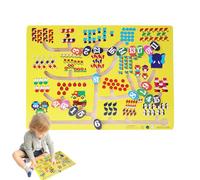 Labyrinthe Couleurs Et Nombres | Parcours Ludique en Bois pour Apprentissage Précoce,Labyrinthe à Billes Jeu d'apprentissage des Couleurs - pour à Partir de 3 Ans en Maison École Voyage