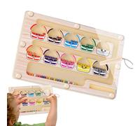 Labyrinthe de comptage avec assortiment de couleurs - 22 13,7 1,3 cm / 8,66 5,39 0,51 pouces - Jouet de plateau éducatif magnétique - Jeu de puzzle - Appareil d'entraînement cognitif pour le
