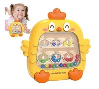 Labyrinthe de nombres magnétiques, couleurs magnétiques et labyrinthe de nombres - Puzzle de comptage avec motif de poulet | Jouets de voyage pour garçons et filles à partir de 4 ans, g