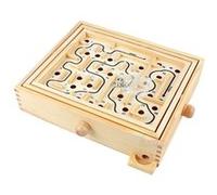 Labyrinthe de table en bois / jeu solitaire labyrinthe Tableau d'équilibre pour des enfants et des adultes - Multicolore Multicolore G
