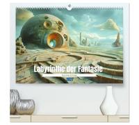 Labyrinthe der Fantasie - Surreale Irrwege (hochwertiger Premium Wandkalender 2027 DIN A2 quer), Kunstdruck in Hochglanz: Labyrinthe als Sinnbild für Entscheidungen und Wege