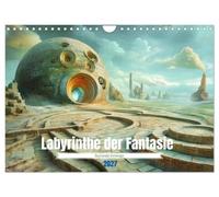 Labyrinthe der Fantasie - Surreale Irrwege (Wandkalender 2027 DIN A4 quer), CALVENDO Monatskalender: Labyrinthe als Sinnbild für Entscheidungen und Wege