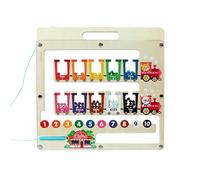 Labyrinthe magnétique avec couleurs et chiffres | Jeu pour les compétences motrices, jeu de correspondance des couleurs - pour activités en classe, maternelle, voyage, avion, excursions