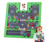 Labyrinthe magnétique avec panneau de labyrinthe éducatif sur le thème du stationnement | Jeu de développement de la coordination œil-main pour l'apprentissage précoce pour les activités de formation
