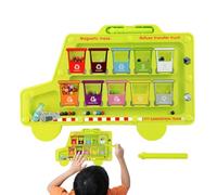Labyrinthe Magnétique Couleurs et Chiffres, Activités de Tri par Couleurs et Numération, Jeu Éducatif Interactif pour Développer la Motricité Fine et Les Compétences Mathématiques 2-6 Ans