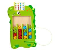 Labyrinthe Magnétique,Jeu de Puzzle en Bois Dinosaure - Jouets Sensoriels, Développement de la Motricité Fine, Activités d'apprentissage pour Voyage et Salle de Classe