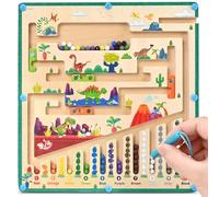 Labyrinthe Magnétique, Jouets D'activité Et De Développement, Jeux Montessori 2 Ans, Jeux Enfant, Apprendre Les Couleurs Et Les Chiffres, Dinosaure