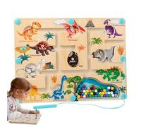 Labyrinthe Magnétique pour Apprendre À Compter,Jouet Éducatif d'apprentissage Préscolaire,Puzzle Association Nombres et Couleurs avec Planche d'Activité | Maison Voyage Voiture Avion Train