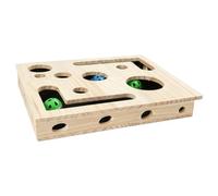 Labyrinthe Pour Chats - Distributeur de Friandises Puzzle en Bois - Jouet de Jeu d'Intérieur en Forme de Labyrinthe,Pour Exercice et Stimulation des , Anti-Ennui à la Maison, en Voyage, Salon ou