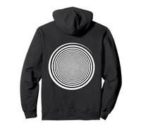 Labyrinthe Spirale autohypnotique hypnotique Tourbillon Blanc Sweat à Capuche