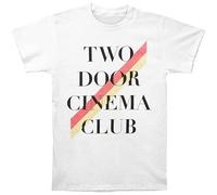 LABZAADGUK Casual T-Shirt Two Door Cinema Club Men's Stripe Slim Fit White Black 3XL