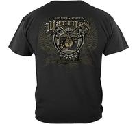 LABZAADGUK Street T-Shirt United States Marine Coprs Elite Breed Marine Crest Black S