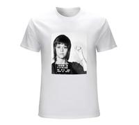 LABZAADGUK Trendy T-Shirt Jane Fonda Mugshot Dmn Black L