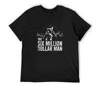 LABZAADGUK Trendy T-Shirt Six Million Dollar Man Target Black M