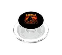 LABZILLA Chien Noir Ardent dans Le Chaos Urbain PopSockets PopGrip pour MagSafe