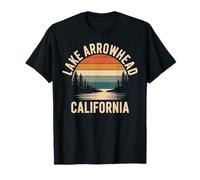 Lac Arrowhead California Retro Sunset Travel Souvenir T-Shirt
