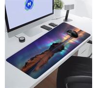 Lac Aurora de Montagne Tapis de Souris XXL 600x300x3 mm Grand Tapis de Souris Gaming, Base en Caoutchouc antidérapante,Extended Clavier Mousepad pour Maison/Bureau/Gamer