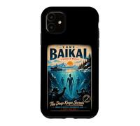 Lac Baïkal Sibérie Russie The Deep Keeps Secrets Mystery Coque pour iPhone 11
