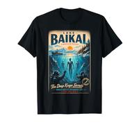 Lac Baïkal Sibérie Russie The Deep Keeps Secrets Mystery T-Shirt