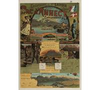 Lac d'Annecy Haute Savoie Affiche Poster Reproduction - Format 50X70 cm Papier Luxe 300 GR - Vente du fichier numérique HD Possible Nous Consulter (Boutique : affichevintage.FR)
