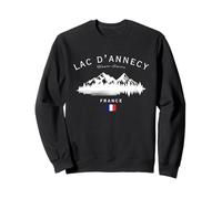 Lac d'Annecy Haute-Savoie France Station de Montagne Drapeau Français Sweatshirt