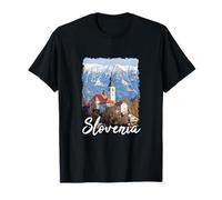 Lac de Bled Slovénie Souvenir de voyage slovène T-Shirt
